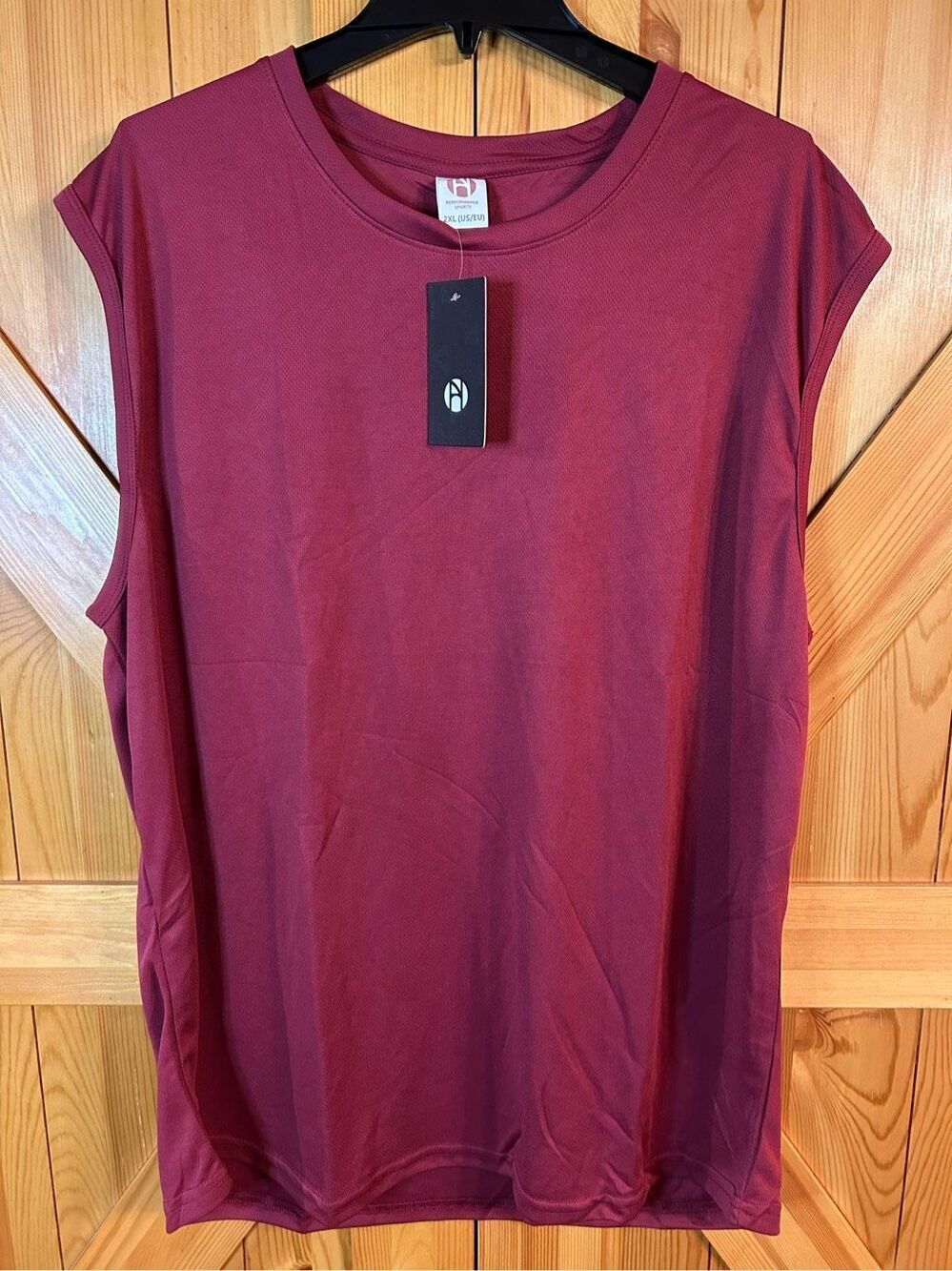 Performance Sports Red Mesh Breathable Athletic Tank Mens Size 2XL nwt (0323)